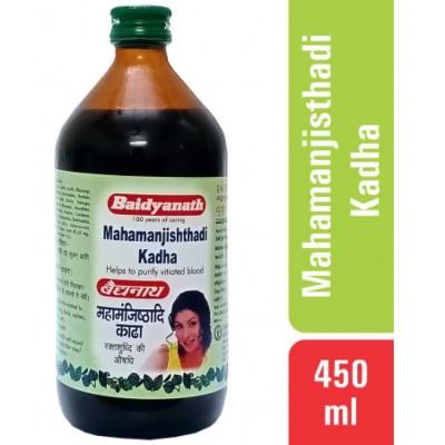 Baidyanath Mahamanjisthadi Skin Kadha 450ml Liquid (Pack of 3)