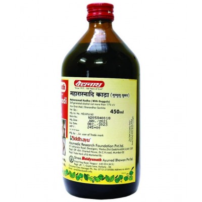 Baidyanath Maharasnadi Kadha with Guggulu Liquid 450 ml Pack of 1