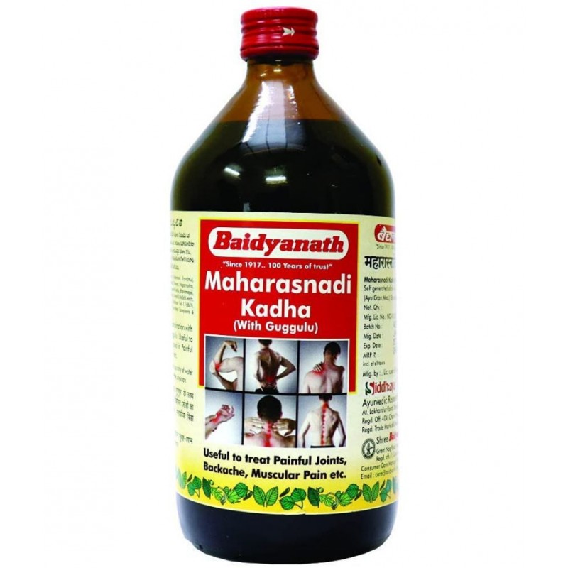 Baidyanath Maharasnadi Kadha with Guggulu Liquid 450 ml Pack of 1