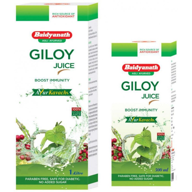Baidyanath Natural Giloy Juice Liquid 1500 ml Pack Of 2