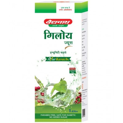 Baidyanath Natural Giloy Juice Liquid 2 l Pack of 2