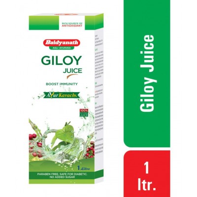 Baidyanath Natural Giloy Juice Liquid 2 l Pack of 2