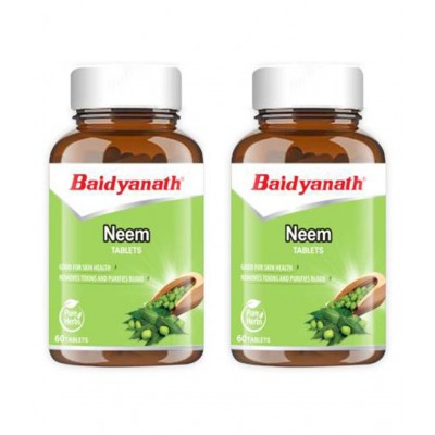Baidyanath Neem Tablets | PO2 (60 Tab, 60 Tab) Tablet 60 no.s Pack of 2