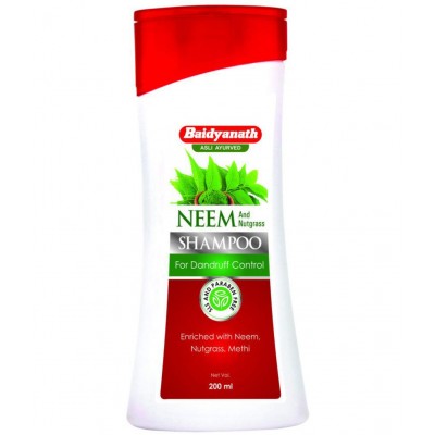 Baidyanath Neem and Nutgrass Shampoo Liquid 200 ml Pack Of 2