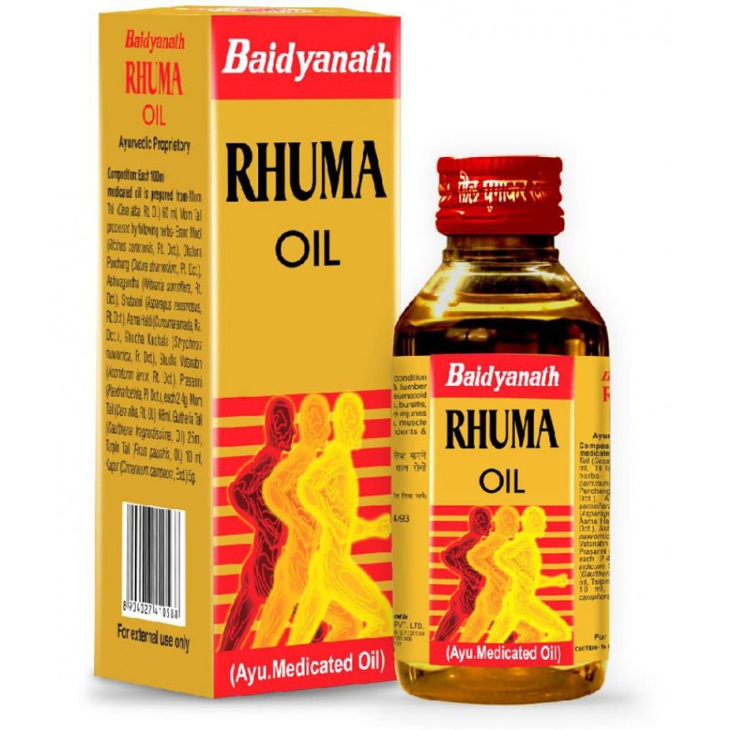 Baidyanath Rhuma Oil | (200 ml) Liquid 200 ml Pack Of 2