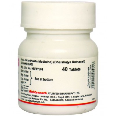 Baidyanath Shank Bati 40 Tablet (Pack Of 3)