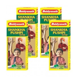Baidyanath Shankhapushpi Syrup Improve Memory 100 ml (Pack Of 4)