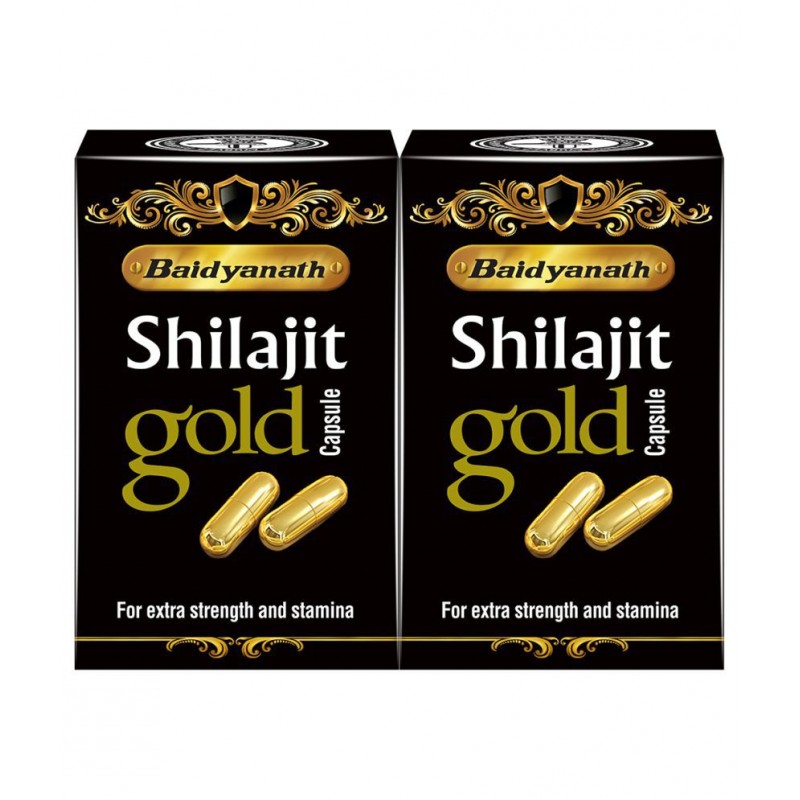 Baidyanath Shilajit Gold | Pack of 2 (10 Capsules) Capsule 10 no.s Pack of 1