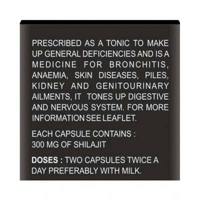 Baidyanath Shodhit Shilajit (30 Capsules) Capsule 30 no.s