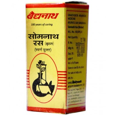 Baidyanath Somnath Ras Brsy Tablet 10 no.s Pack of 1