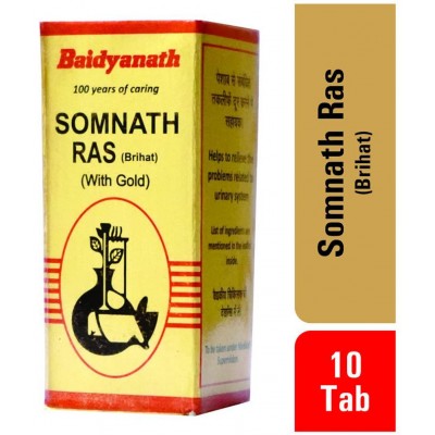 Baidyanath Somnath Ras Brsy Tablet 10 no.s Pack of 1