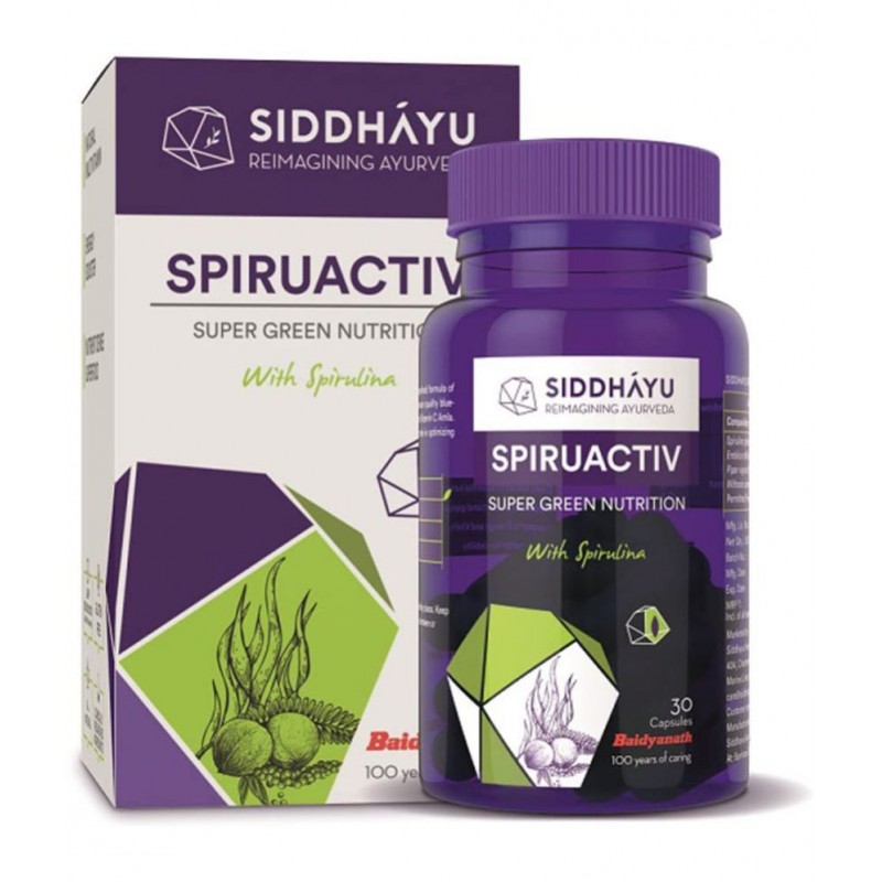 Baidyanath Spiruactiv Spirulina Capsule 30 no.s