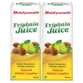 Baidyanath Triphala Juice 1L- (Pack of 2) Liquid 1 ml