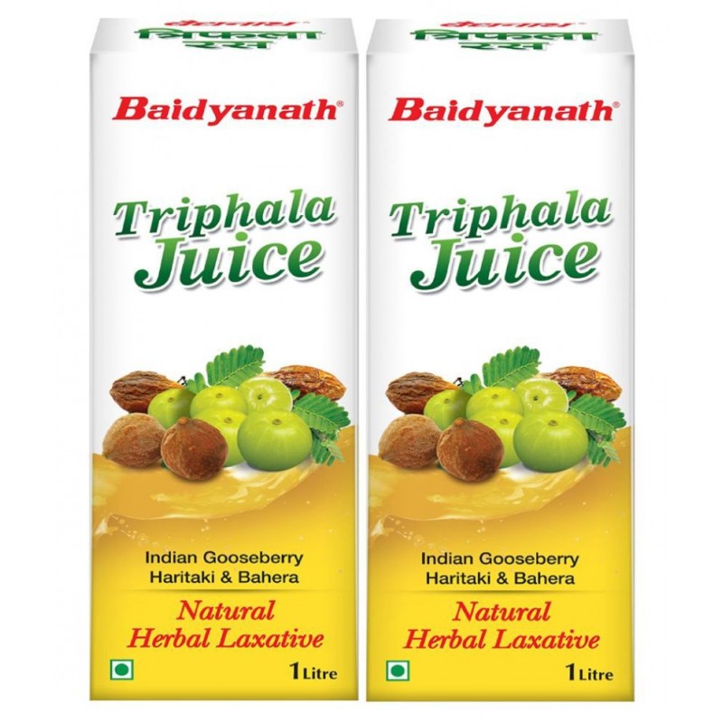 Baidyanath Triphala Juice 1L- (Pack of 2) Liquid 1 ml