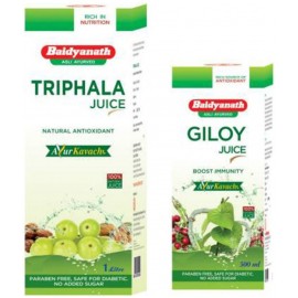 Baidyanath Triphala and Giloy juice combo Liquid 1500 ml