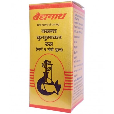 Baidyanath Vasant Kusumakar Ras With Gold And Pearl Tablet 10 no.s Pack of 1
