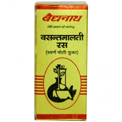Baidyanath Vasantmalti Ras with Pearl & Gold Tablet 5 no.s Pack of 1
