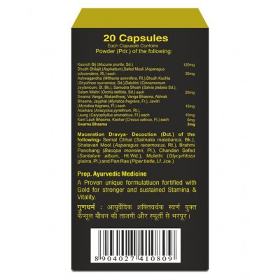 Baidyanath Vita Ex Gold | (20 Capsules) Capsule 20 no.s