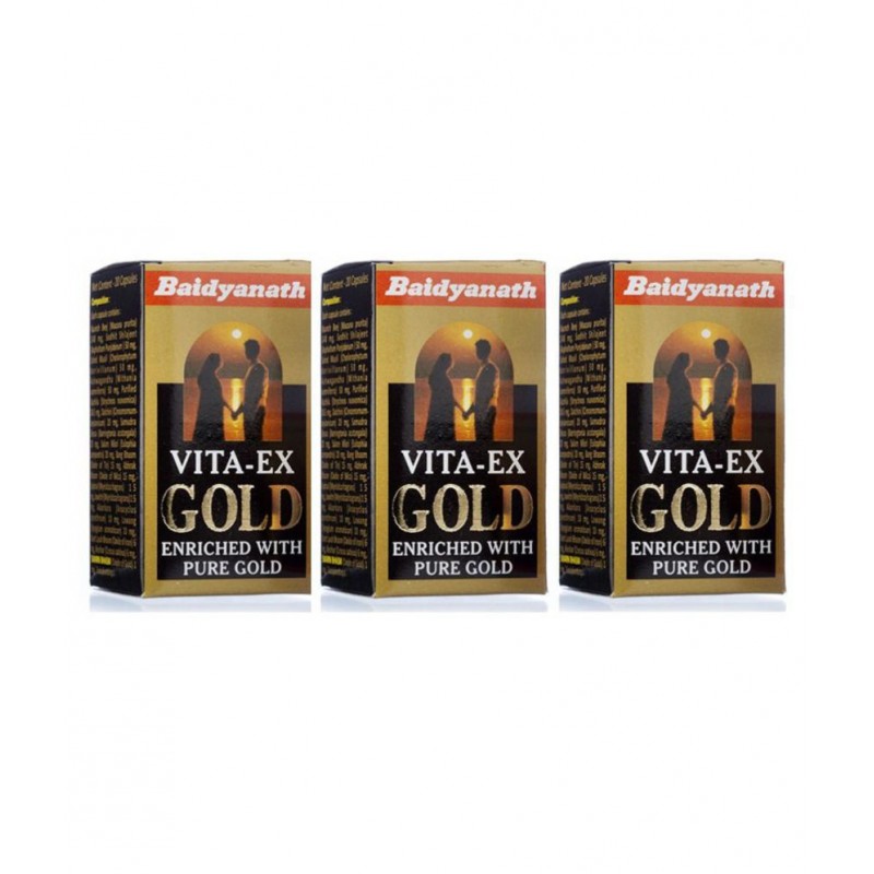 Baidyanath Vita Ex Gold (60) Capsule 20 no.s Pack of 3
