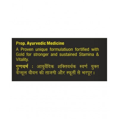 Baidyanath Vita Ex Gold Enriched with Pure Shilajit Capsule 20 no.s Pack Of 1