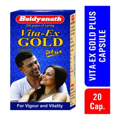 Baidyanath Vita Ex Gold Plus Shilajit Capsule 20 no.s (Pack of 1)