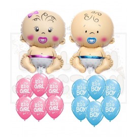 Balloon Junction Themez Only Baby Shower Party Decoration (Combo 6) - Total Pack of 22 pcs Balloon Junction Themez Only Baby Shower Party Decoration (Combo 6) - Total Pack of 22 pcs