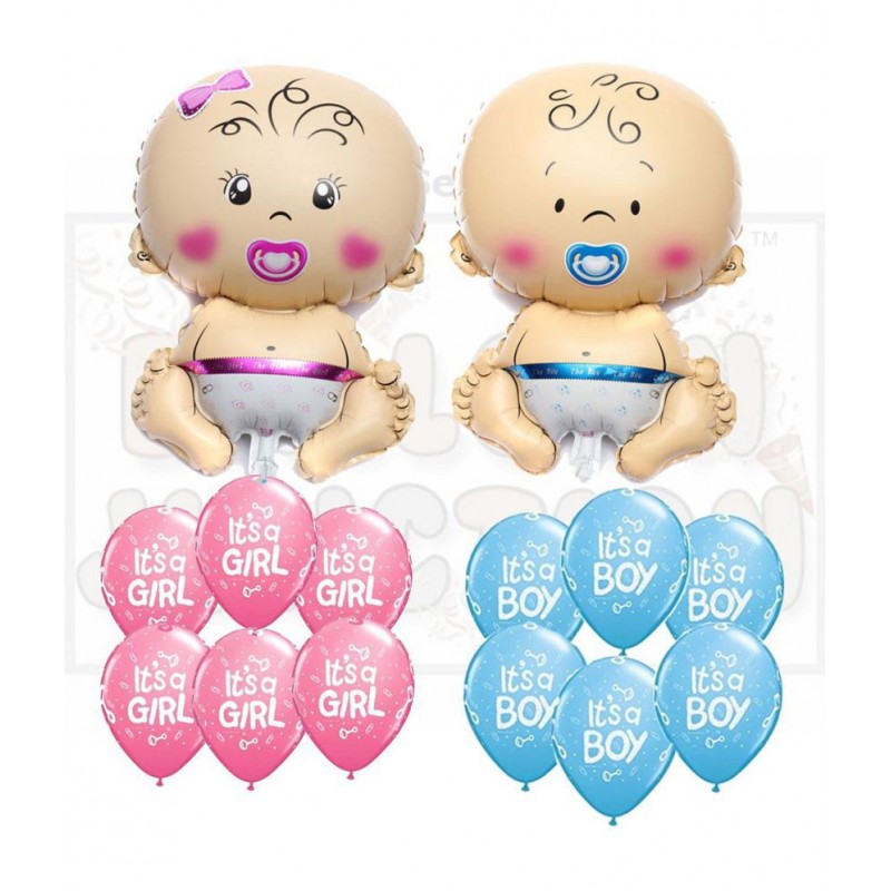 Balloon Junction Themez Only Baby Shower Party Decoration (Combo 6) - Total Pack of 22 pcs