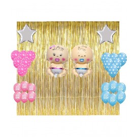 Balloon Junction Themez Only Baby Shower Party Decoration (Combo 7) - Total Pack of 26 pcs Balloon Junction Themez Only Baby Shower Party Decoration (Combo 7) - Total Pack of 26 pcs