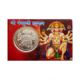Banarascrafts Shri Panchmukhi Hanuman Yantra Kawach With Gold Plated Coin In Card Gifts Banarascrafts Shri Panchmukhi Hanuman Yantra Kawach With Gold Plated Coin In Card Gifts