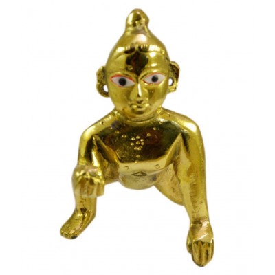 Bansiwal Laddu Gopal Brass Idol