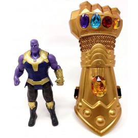 Battling Super Amazing Infinity Gauntlet Toy Set with Super Villain Thanos for Kids Play