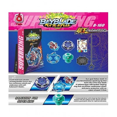 Battling Top Superking Layer System B-160 King Helios.Zn 1B Superking Set with Launcher