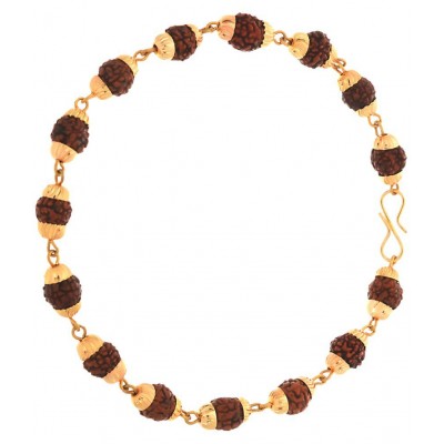 BeBold Brass Rudraksha Bracelet