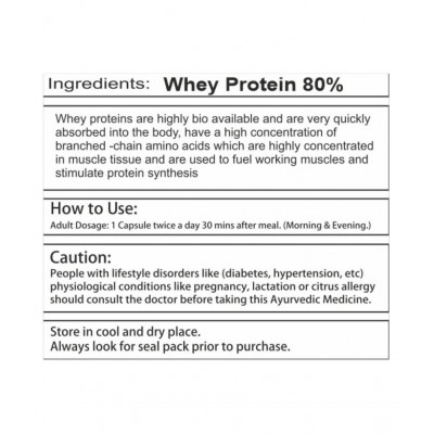 BeSure 100 % Whey Protein Capsules -Gain Lean Muscle 800 mg Pack of 3