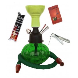 Being Nawab Green 22 cm Glass Table Hookah - Pack of 1