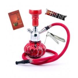 Being Nawab Red 22 cm Glass Table Hookah - Pack of 1