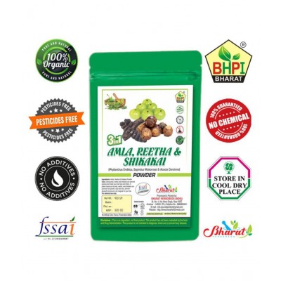 Bhpi Bharat Amla, Reetha, Shikakai Powder 3 in 1 Powder 400 gm