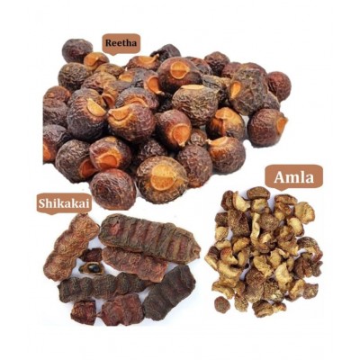 Bhpi Bharat Amla, Reetha, Shikakai Powder 3 in 1 Powder 400 gm