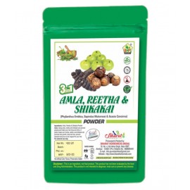 Bhpi Bharat Amla, Reetha, Shikakai Powder 3 in 1 Powder 400 gm