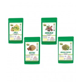 Bhpi Bharat Amla Shikakai Reetha Bhringraj Combo Powder 400 gm
