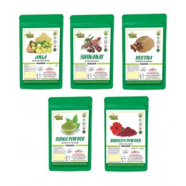 Bhpi Bharat Amla Shikakai Reetha Indigo Hibiscus Powder 500 gm