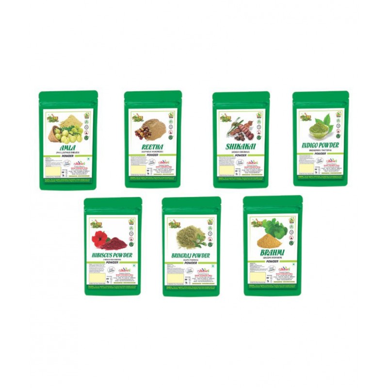 Bhpi Bharat Amla Shikakai Reetha Indigo Hibiscus Powder 700 gm