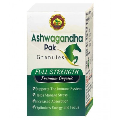 Bhpi Bharat Ashwagandha Pak + Shakti Plus Oil 5ml Powder 200 gm