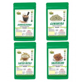 Bhpi Bharat Ashwagandha Safed Shatavari Gokshura Powder 400 gm