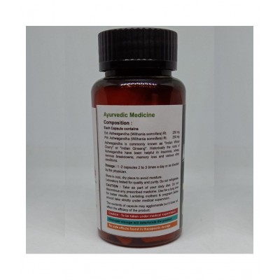 Bhpi Bharat Organic Aswagandha Capsule 60 no.s Pack Of 2