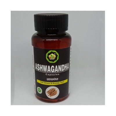 Bhpi Bharat Organic Aswagandha Capsule 60 no.s Pack Of 2