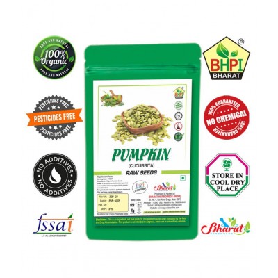 Bhpi Bharat Organic Pumpkin Seeds | Fatty Acids Raw Herbs 100 gm Pack of 3