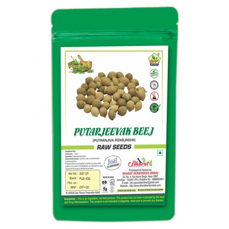 Bhpi Bharat Putrajeevak Beej | Putrajivak Seeds Raw Herbs 300 gm