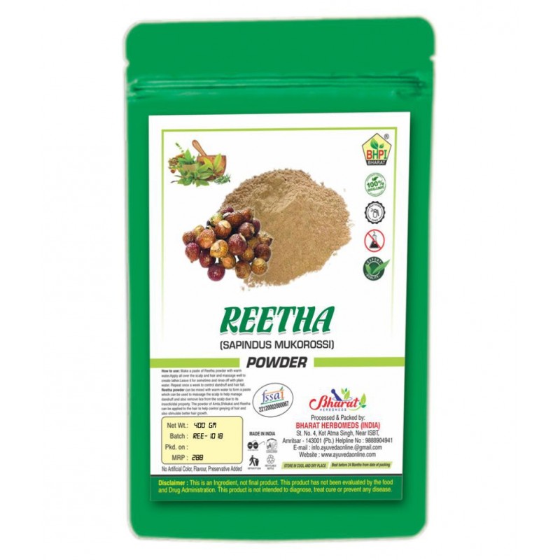 Bhpi Bharat Reetha | Hair Growth | Skin Health Powder 400 gm