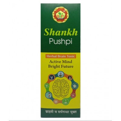 Bhpi Bharat Shank Pushpi Herbal Brain Tonic Liquid 200 ml Pack Of 2